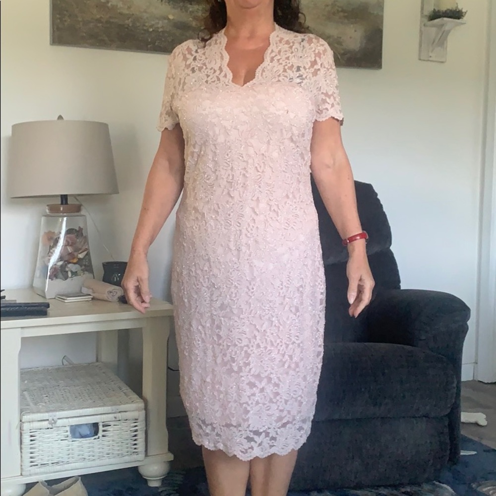 Pink Lace Dress 12